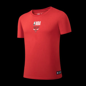 NBA Back Arch Print Long Fit T-Shirt - Chicago Bulls