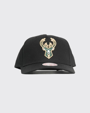 Mitchell & Ness Milwaukee Bucks Team Colour Logo MVP Snapback
