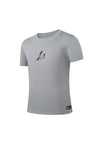 NBA Front Gradient Print Regular Fit T-shirt - Los Angeles Lakers GRAY