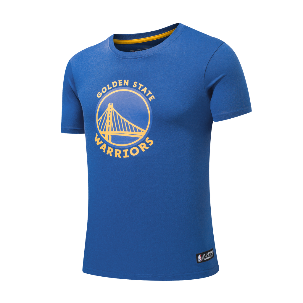 NBA BASICS PRIMARY LOGO T-SHIRT - ROYAL2, WARRIORS