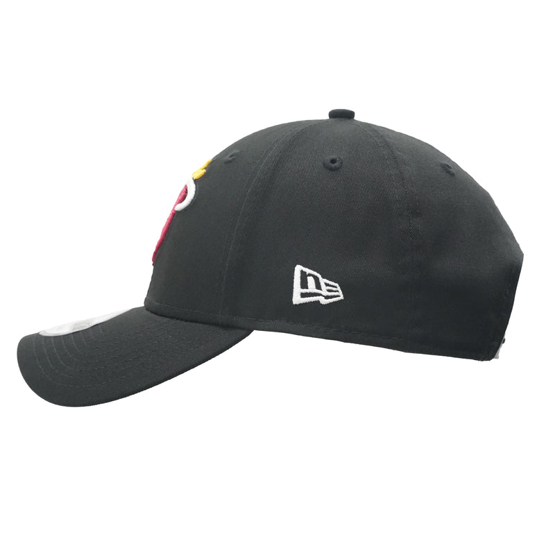 New Era NBA Black 9FORTY Snapback Cap - Miami Heat