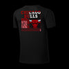 NBA Distressed Front Print Regular Fit T-Shirt - Chicago Bulls