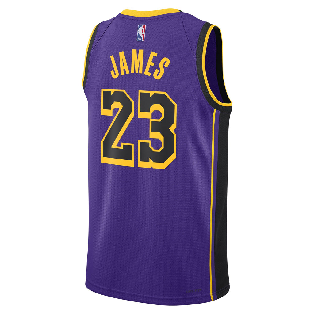 LeBron James Los Angeles Lakers Statement Edition Jordan NBA Swingman Jersey