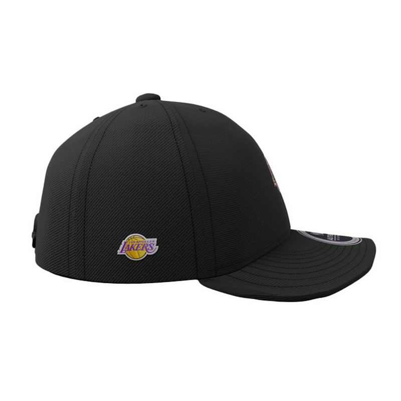 NBA Metallic Raised Embroidery Structured Curve Cap - Los Angeles Lakers