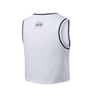 NBA Front Holographic Print Regular Fit Crop Jersey - Los Angeles Lakers