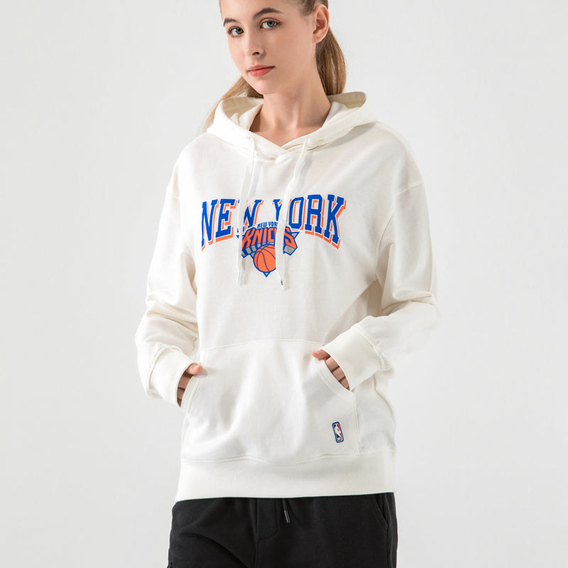 NBA Team Print Loose Fit Hoodie - New York Knicks