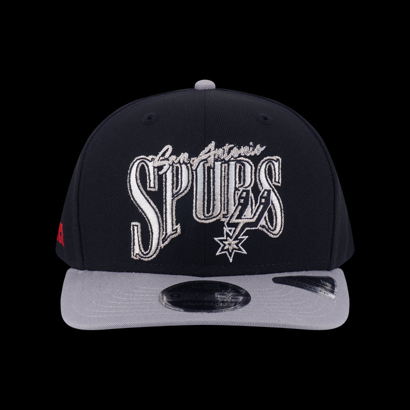 New Era San Antonio Spurs Nba Infilled Black 9Fifty Of Pcv Cap