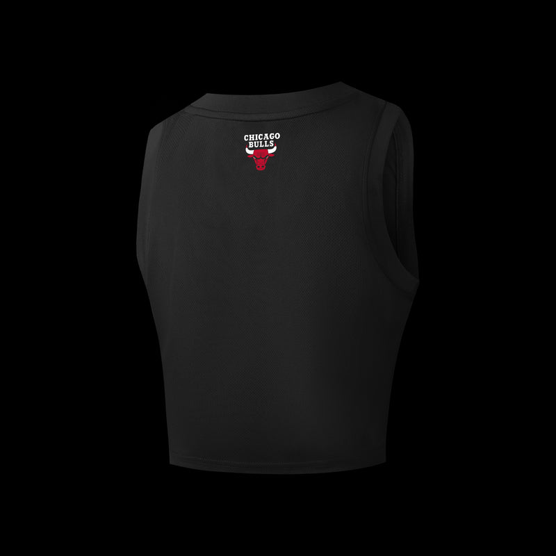 NBA Team Print Cropped Tank - BULLS