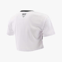 NBA Front Wordmark Print Boxy Fit Crop Top - Chicago Bulls