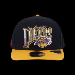 New Era Los Angeles Lakers Nba Infilled Black 9Fifty Of Pcv Cap