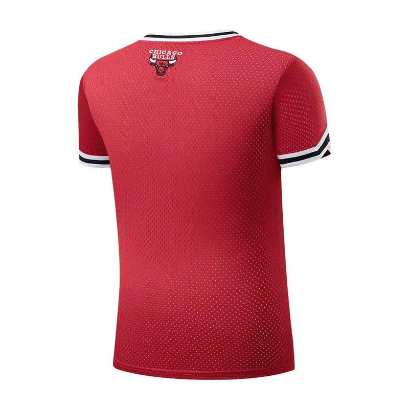 NBA Front Wordmark Patch Regular Fit Jersey - Chicago Bulls