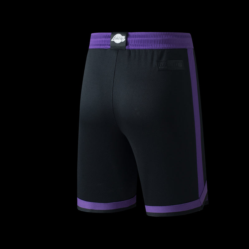 NBA Regular Fit Rubber Print Kids Shorts - Los Angeles Lakers
