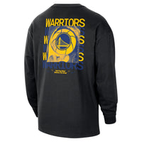 Men's Nike NBA Max90 Golden State Warriors Long-Sleeve T-Shirt