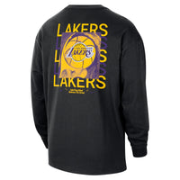 Men's Nike NBA Max90 Los Angeles Lakers Long-Sleeve T-Shirt