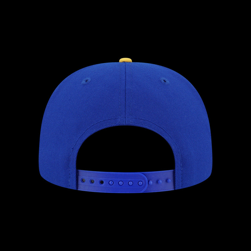 Golden State Warriors NBA Two Tone Block Official Team Color 9FIFTY Snapback Cap