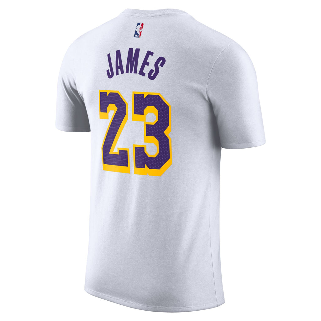 LeBron James LA Lakers Association Edition Name and Number Tee