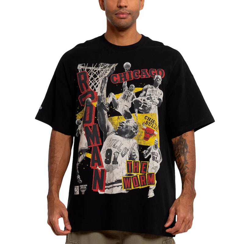 Mitchell & Ness Dennis Rodman Abstract Player Tee