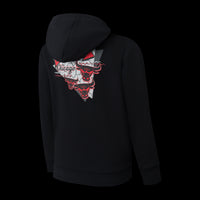 NBA Chicago Bulls Back Print Kids' Regular Fit Zipped Hoodie