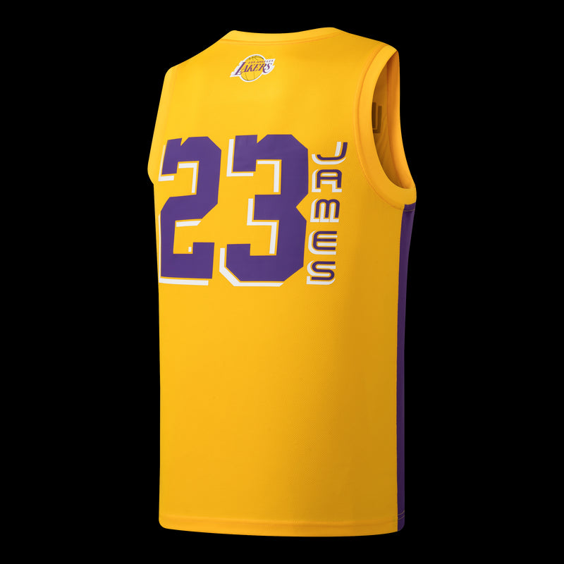 NBA PLAYER NUMBER REGULAR FIT MESH TANK TOP - LAKERS