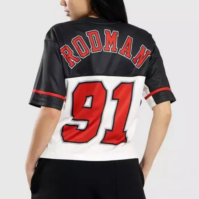 Mitchell & Ness NBA Women's Chicago Crop T-Shirt