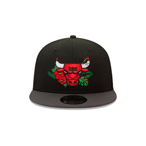 Chicago Bulls 9FIFTY NBA Floral Black Cap