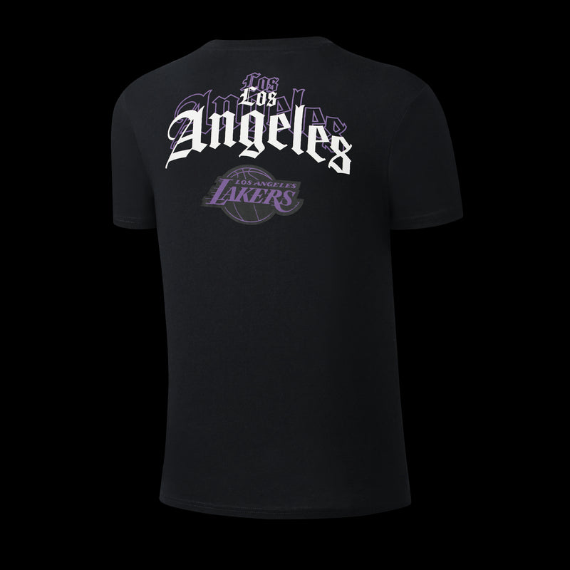 NBA Back Arch Print Long Fit T-Shirt - Los Angeles Lakers