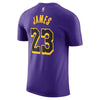 LeBron James Los Angeles Lakers Statement Edition Men's Jordan NBA T-Shirt