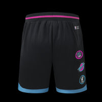 NBA All Black Miami Heat Men's Basketball Shorts