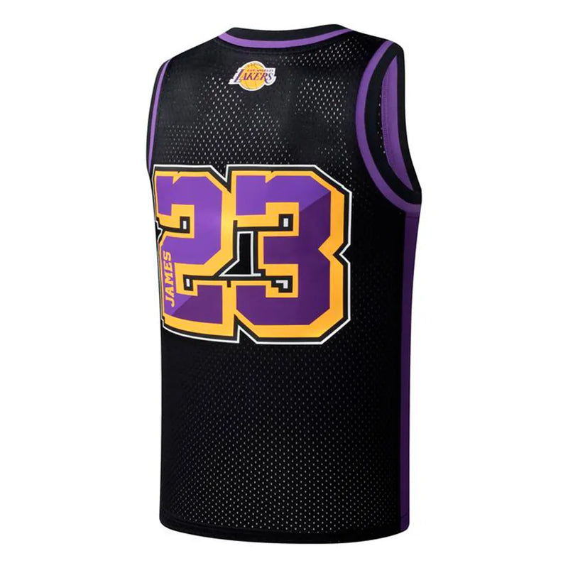 NBA Regular Fit Rubber Print Mens Tank Top - Los Angeles Lakers