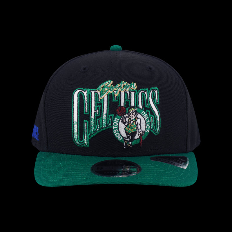 New Era Boston Celtics Nba Infilled Black 9Fifty Of Pcv Cap