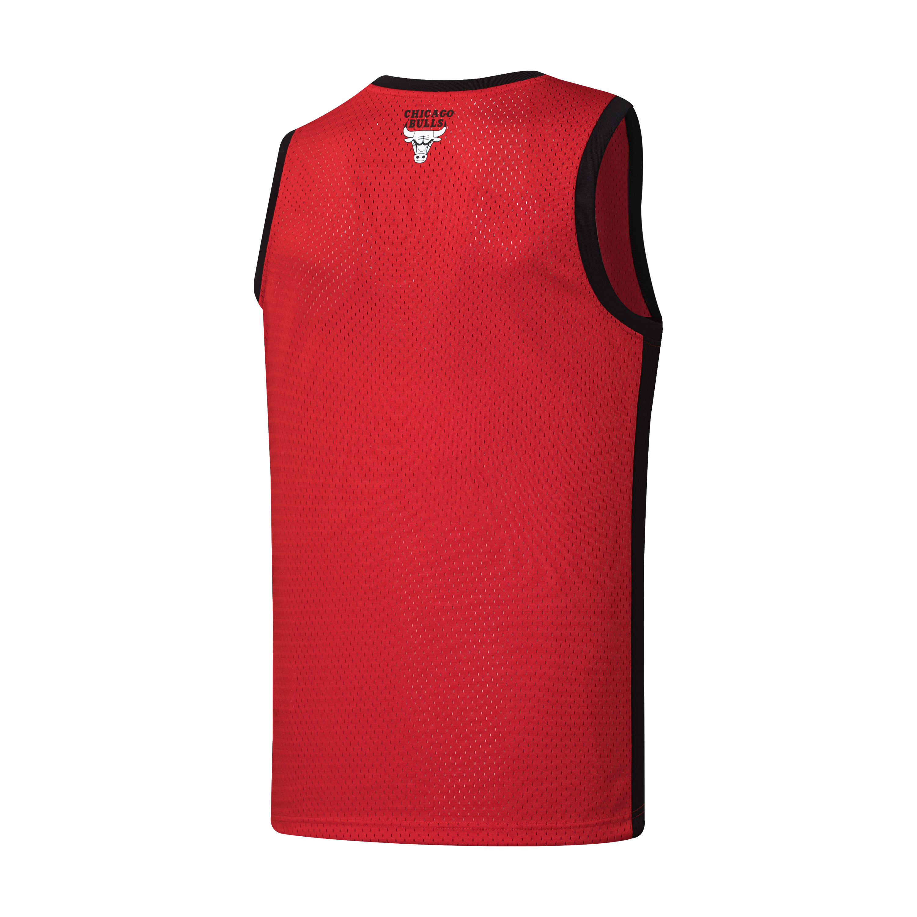 NBA Front Arch Print Regular Fit Mesh Tank Top - Chicago Bulls