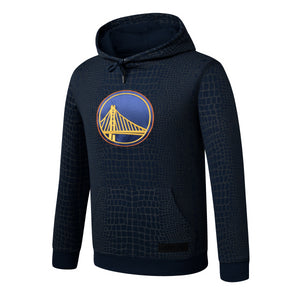 NBA Snake Texture Regular Fit Hoodie - Golden State Warriors