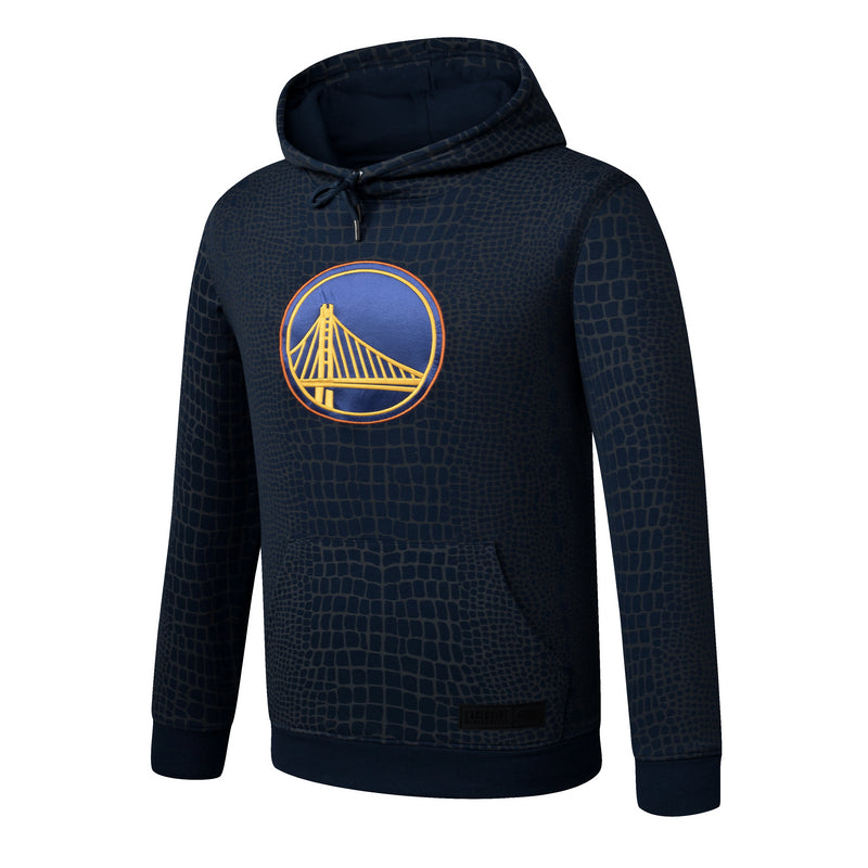 NBA Snake Texture Regular Fit Hoodie - Golden State Warriors