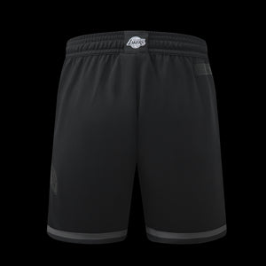 NBA All Black Los Angeles Lakers Men's Basketball Shorts