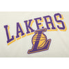 NBA Team Logo Print Boxy Fit Cropped Top - Los Angeles Lakers WHITE