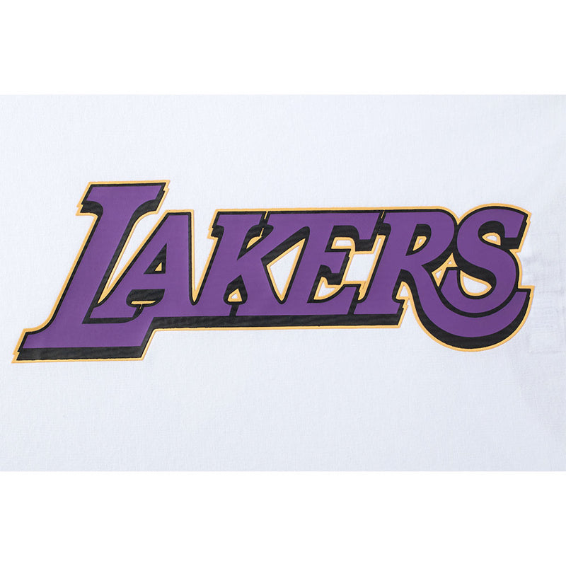 NBA Back HD Print Loose Fit T-shirt - Los Angeles Lakers