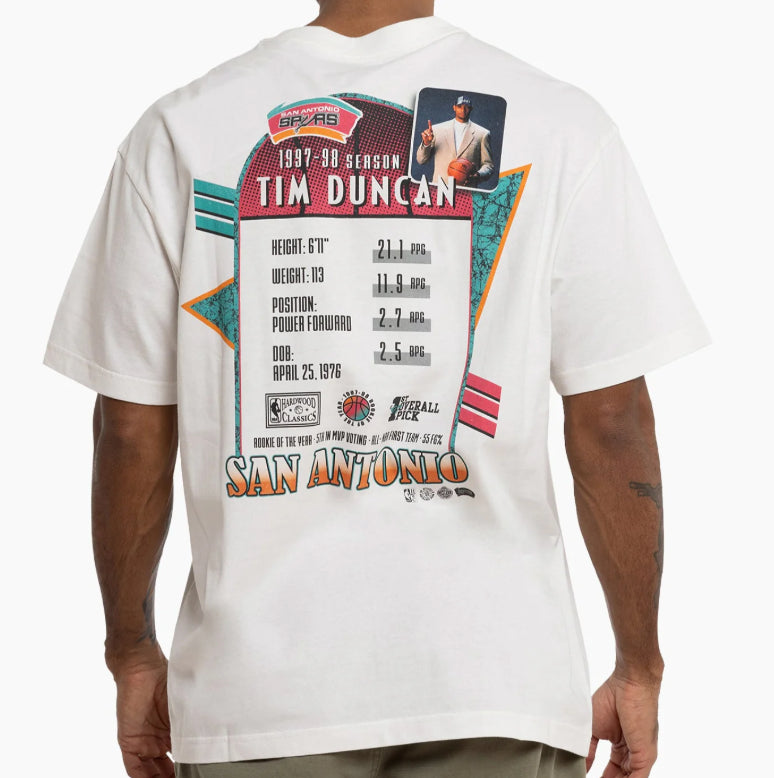Mitchell & Ness San Antonio Spurs Tim Duncan Rookie Season T-Shirt
