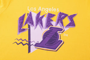 NBA Los Angeles Lakers Front Cracked And Puff Print Regular Fit