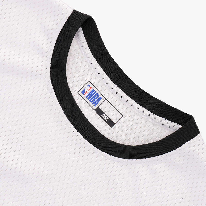 NBA Front Wordmark Print Boxy Fit Crop Top - Chicago Bulls