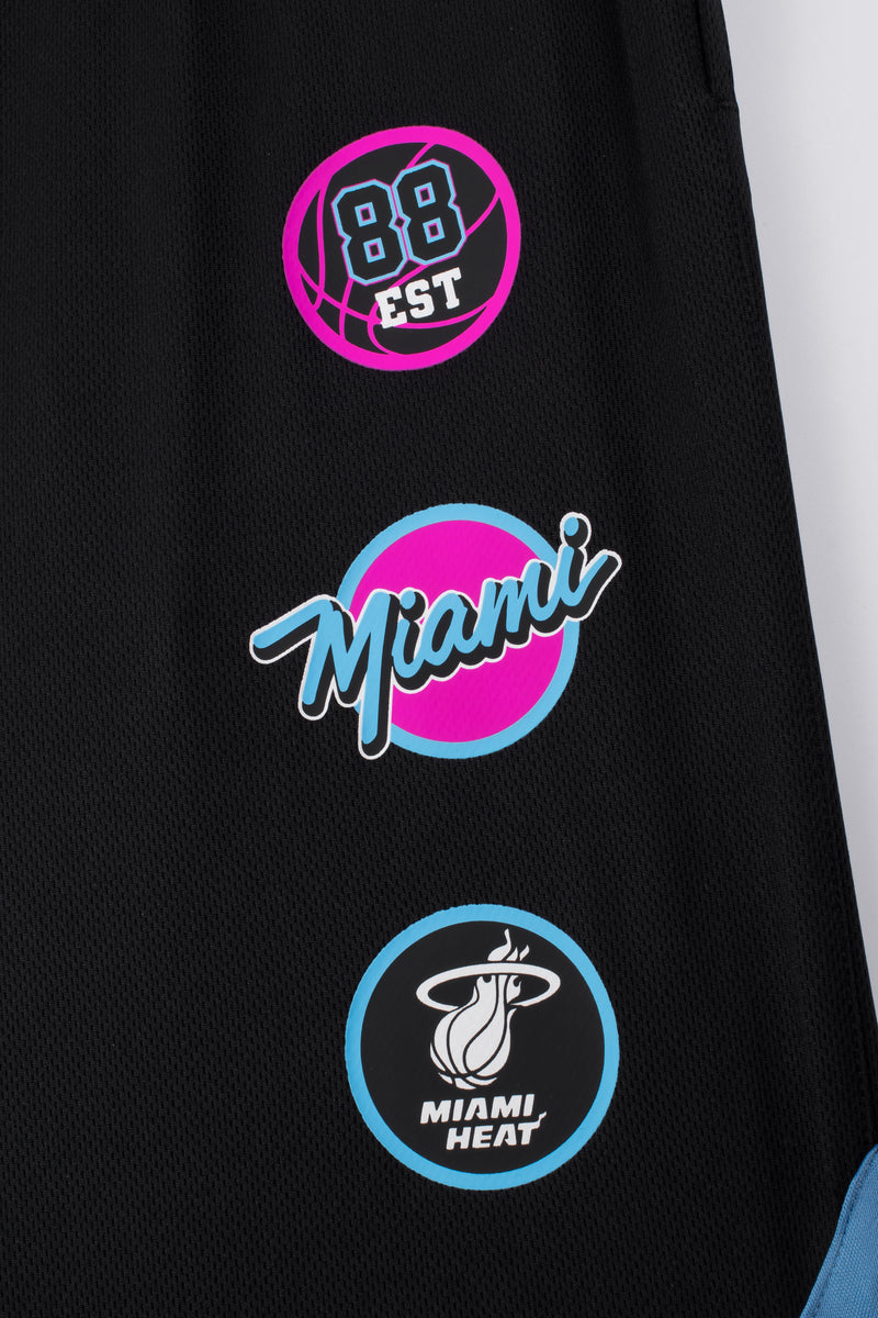 NBA All Black Miami Heat Men's Basketball Shorts