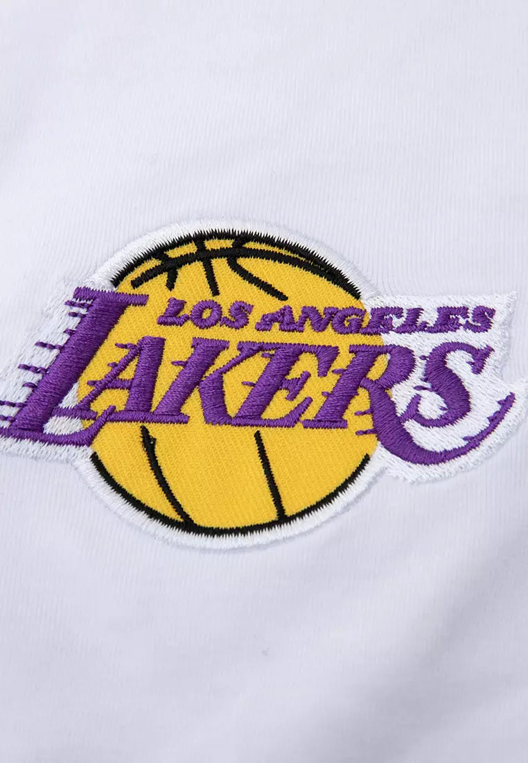 NBA Basics Embroidered Team Logo Loose Fit Mens T-Shirt - Los Angeles Lakers