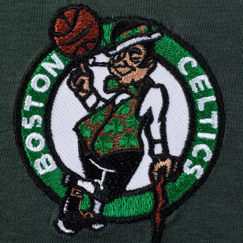 NBA Basics Embroidered Team Logo Loose Fit Mens T-Shirt - Boston Celtics