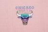 NBA Back Holographic Print Boxy Fit T-shirt - Chicago Bulls