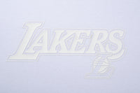 NBA Front HD High Relief Print Loose Fit T-Shirt - LAKERS