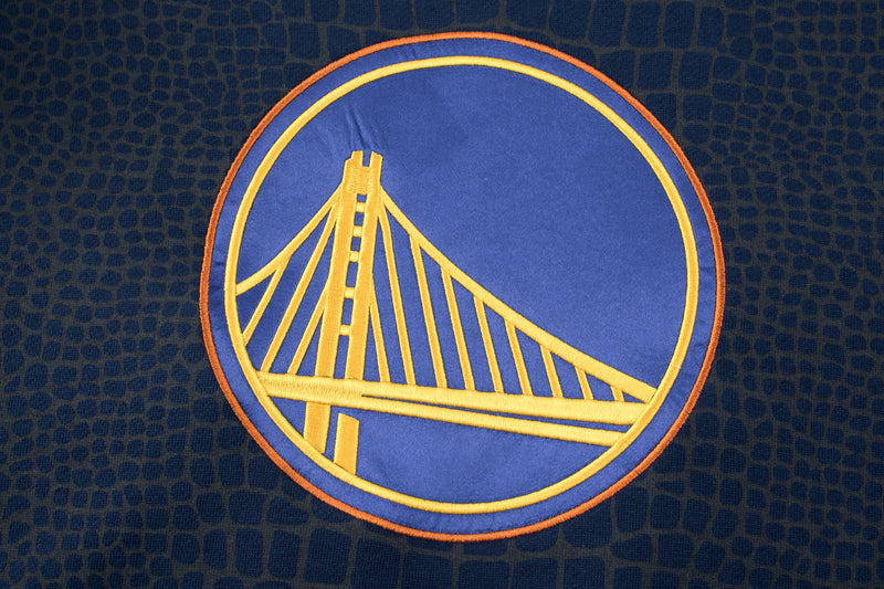 NBA Snake Texture Regular Fit Hoodie - Golden State Warriors