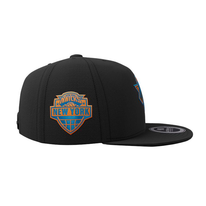 NBA Metallic Raised Embroidery Flat Cap - New York Knicks