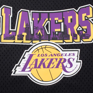 NBA Regular Fit Rubber Print Mens Tank Top - Los Angeles Lakers