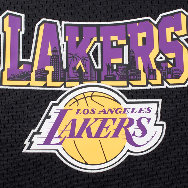 NBA Regular Fit Rubber Print Mens Tank Top - Los Angeles Lakers