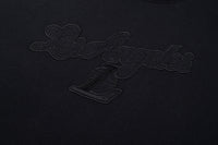 NBA Wordmark Embroidery Boxy Fit Cropped Top - BLACK LAKERS