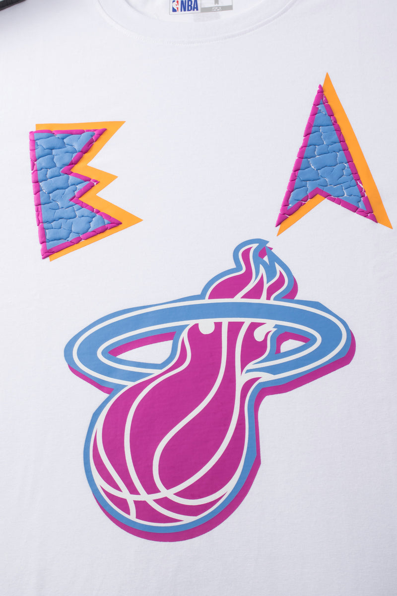 NBA Miami Heat Front Puff Print Oversized T-Shirt